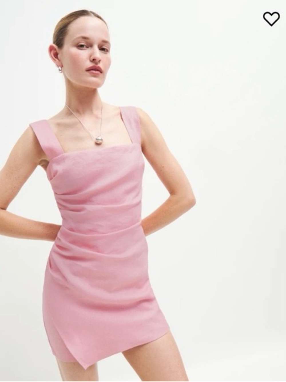 NWT Reformation Kerrigan 100% Linen Tank Mini Dress